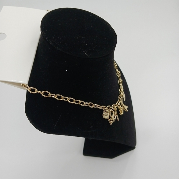 FOREVER 21 Jetsetter Travel Necklace Womens Chain with Travel Charms One Size - Picture 4 of 7